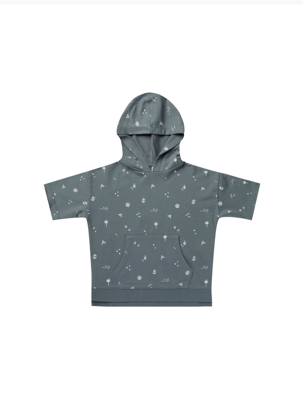 Rylee + Cru Short Sleeve Nautical Hoodie